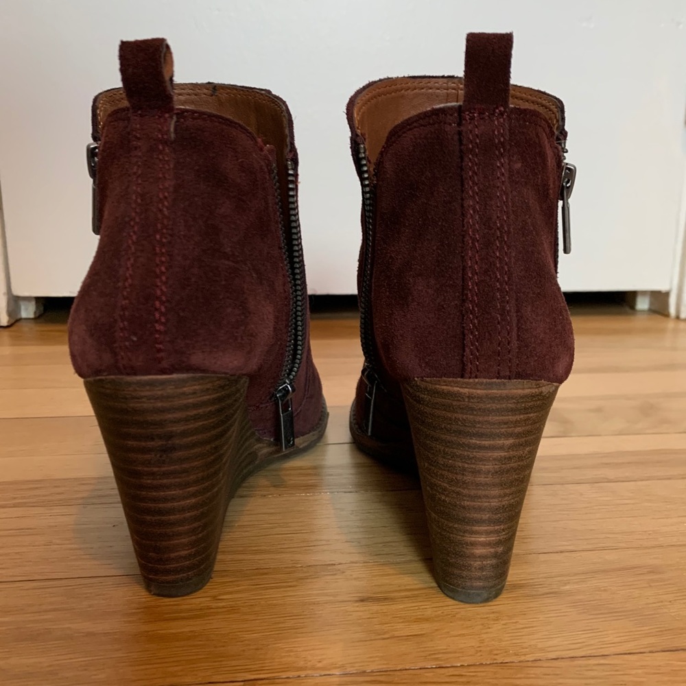Lucky Brand Yahir Suede Wedge Bootie